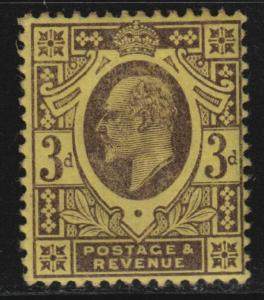 GB 1902-13 EDVII 3d MH OG HR Nice Deep Color CV $27.50+