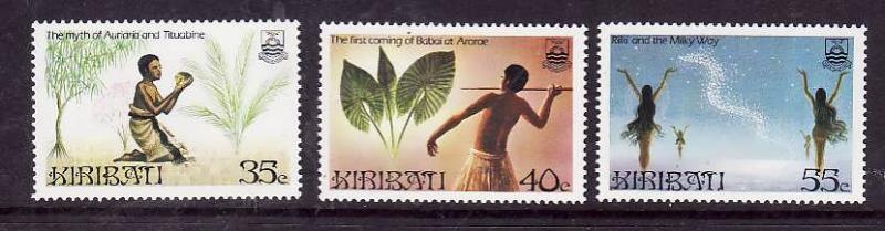 Kiribati-Sc#465-7-Unused NH-Legends-1985-