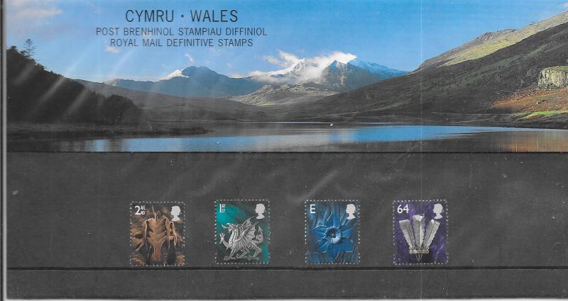 GB -Wales #13-16 Royal Mail Definitive Stamps  (MNH) CV $14.20