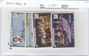 Anguilla 297-300 Royal Visit mint