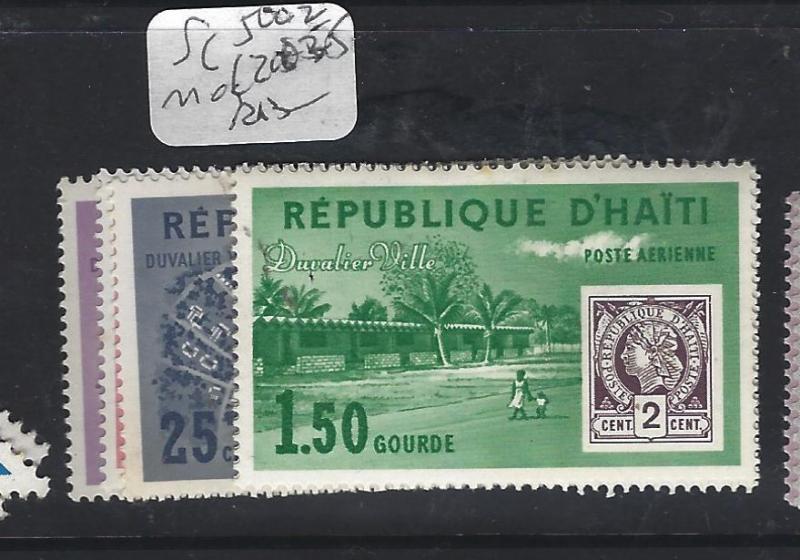 HAITI   (P0701B)  STAMP ON STAMP SC 500-2, C203-5  MOG