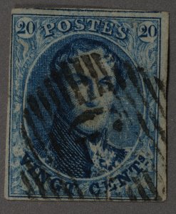 Belgium #11 Used VF Numeral Cancel Great Margins All Around Bit of HRM