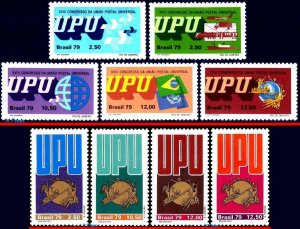 1627-31 1639-42 BRAZIL 1979 UPU, UNIVERSAL POSTAL UNION DAY AND CONGRESS, MNH