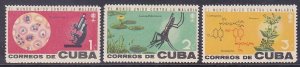 Cuba 757-59 MNH 1962 WHO World Health Org to Eradicate Malaria Set VF