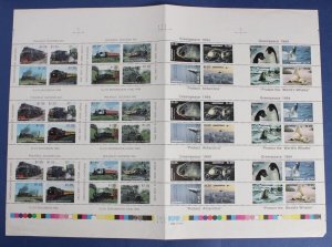 AUSTRALIA Railways 1994 Glenbrook $1.25 Antarctic M/Sheet error IMPERF MNH **