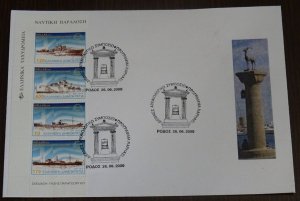 Greece 2000 Naval Tradition of the Greeks Rodos Cancel Unofficial FDC