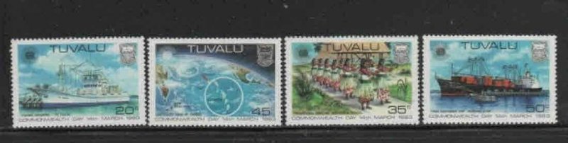 TUVALU #196-199 1983 COMMONWEALTH DAY MINT VF NH O.G