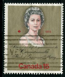 621 Canada 15c QEII Heads of Gov't Meeting, used