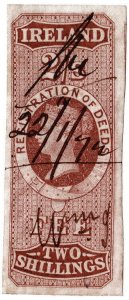 (I.B) QV Revenue : Ireland Registration of Deeds 2/- (1861) 