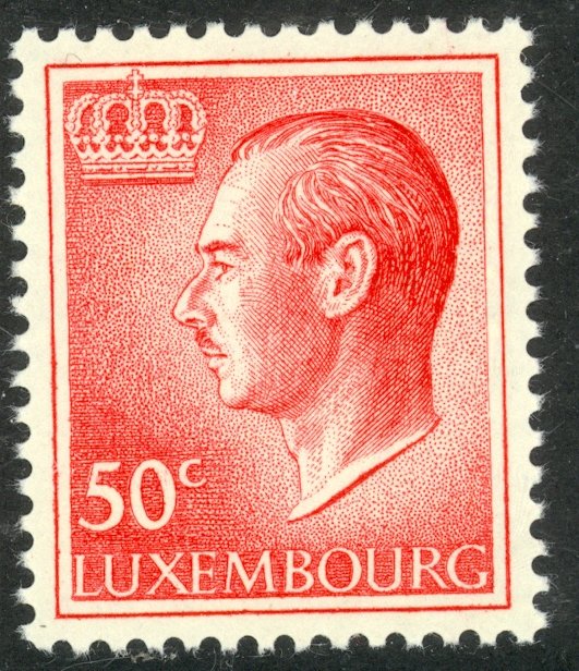 LUXEMBOURG 1965-71 50c Grand Duke Jean Portrait Issue Sc 419 MNH
