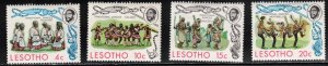 LESOTHO Scott # 191-4 MH - Traditional Dances