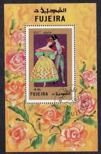 Fujeira - Fashion 19th Century - Art - Used Souvenir Sheet