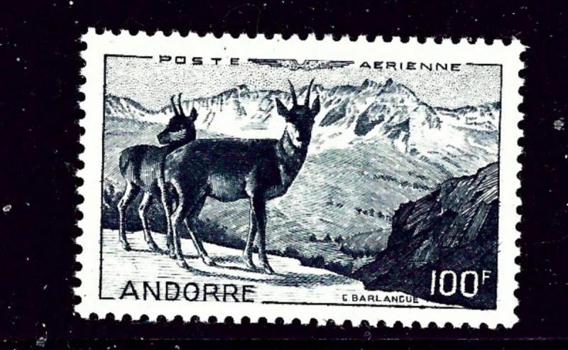 French Andorra C1 MNH 1950 issue