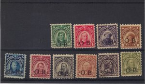 Philippines 241-250 MNH Bandholtz OB Black overprint KSPhilatelics (241PIOB)