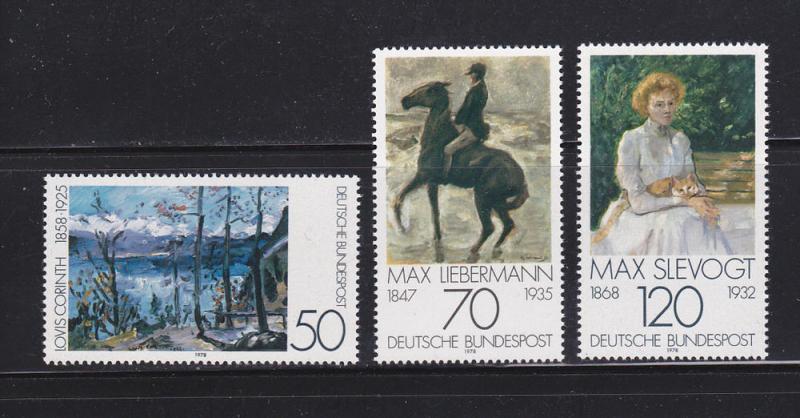 Germany 1283-1285 Set MNH Art, Paintings