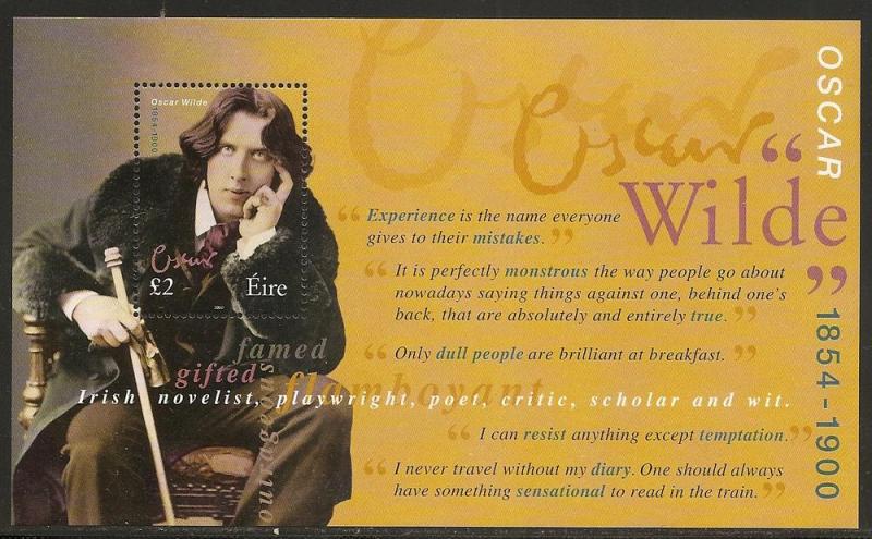 Ireland 1237 2000 Oscar Wilde s.s. MNH