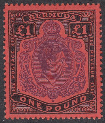 Bermuda 128, SG121d MNH Perf 13 (see Details) CV $52.50