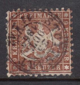Wurttemburg #33 Used With Ideal Cancel