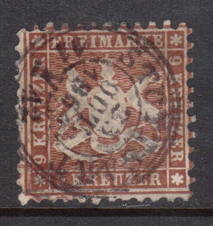 Wurttemburg #33 Used With Ideal Cancel