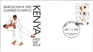 Kenya Uganda & Tanganyika, Worldwide First Day Cover, Olympics