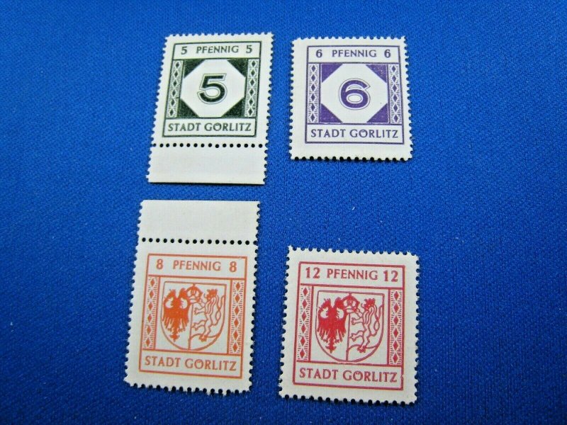 GERMAN STATES STAMPS - 1945 NIESKY - LOCAL ISSUE - WHITE PAPER    MNH