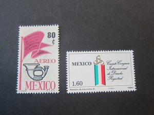 Mexico 1966 Sc C314,1219 set MNH