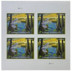 Florida Everglades Stamp, 5 Pane of 4pcs $9.65 buy 1 get 5 total 20 stamps