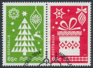 Australia SC# 4212a SG 4284a Christmas 2014 Used with fdc details & scans