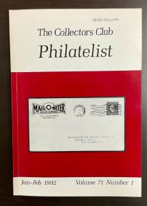 The Collectors Club Philatelist Full year set of 6 Issues Jan-December 1992