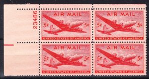 MOstamps - US #C32 Mint OG NH Plate Block - Lot # HS-R229