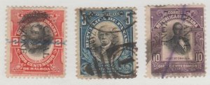 U.S. Scott #27-28-30 Canal Zone - Possession Stamps - Used Set