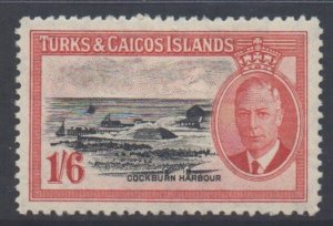 Turks Caicos Scott 114 - SG230, 1950 George VI 1/6d MH*