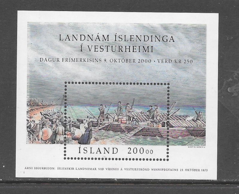 ICELAND-CLEARANCE- #921 STAMP DAY S/S MNH