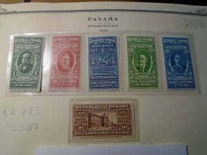 Panama  #  268-73   MH
