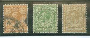 Great Britain #194/198/200 Used Single (King)