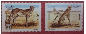 Algeria 2005 Wild Animals Leopard Mammal Nature Big Cats Stamps MNH Sc 1347-1348