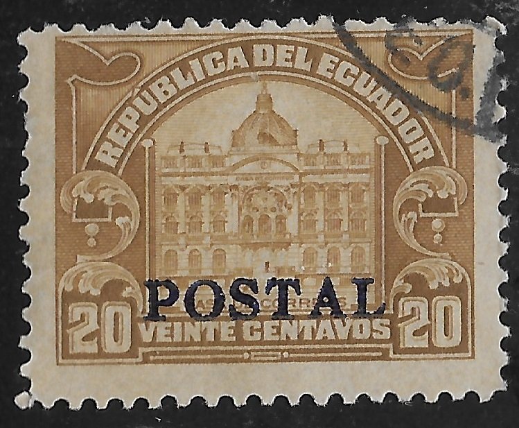 Ecuador #273 20c Post Office - Postal Tax Stamp of 1924