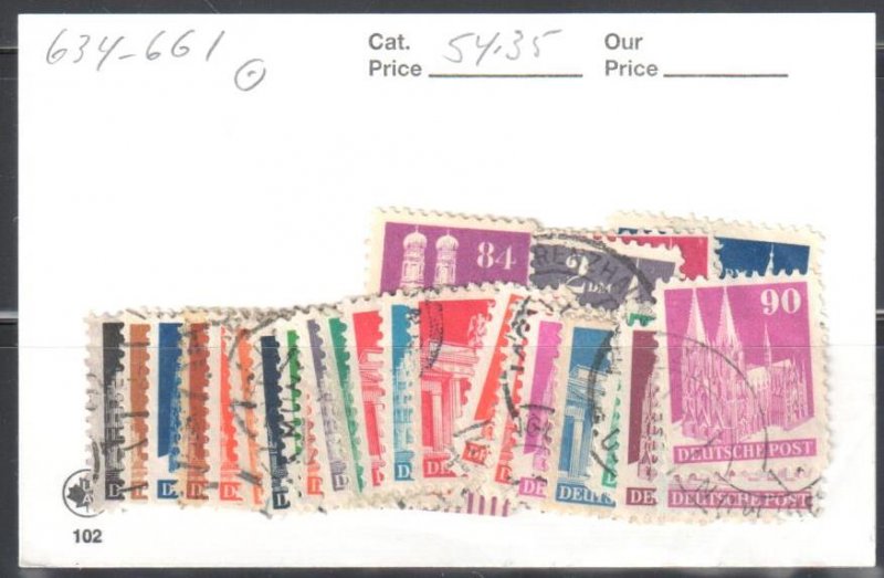 Germany  #634 to 661  USED