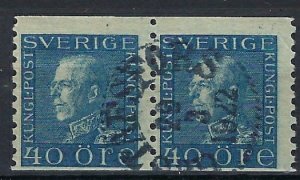 Sweden 182 Used 1921 Coil Pair (an7504)
