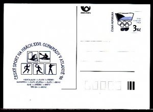 Czech Rep. 1996 issue. Atlanta Summer Olympics, Postal card. ^