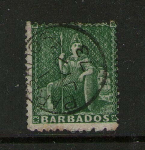 Barbados 1861 Sc 13 FU