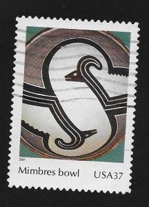 SC# 3873a - (37c) - Art of American Indian (Mimbres Bowl) - USED