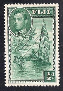 Fiji #117  1/2p Outrigger Stamp mint OG NH EGRADED XF 91 XXF