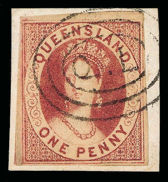 Australia / Queensland Scott 1 Gibbons 1 Used Stamp