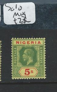 NIGERIA (P1907B) KGV 5/- SG 10   MOG