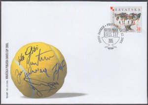 CROATIA Sc # 607 FDC - CROATIAN WINNERS of the 2005 DAVIS CUP in TENNIS