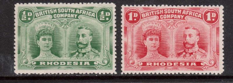 Rhodesia #101 - #102 VF Mint Fresh Duo