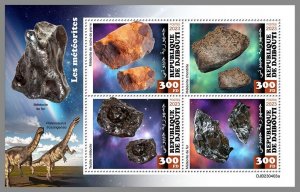 DJIBOUTI 2023 MNH IMPERF. Meteorites & Dinosaurs M/S #403a