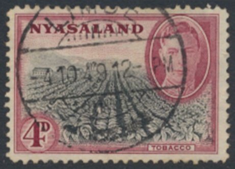 Nyasaland SG 149  Sc# 73  Used  Tobacco  see details  / scans 