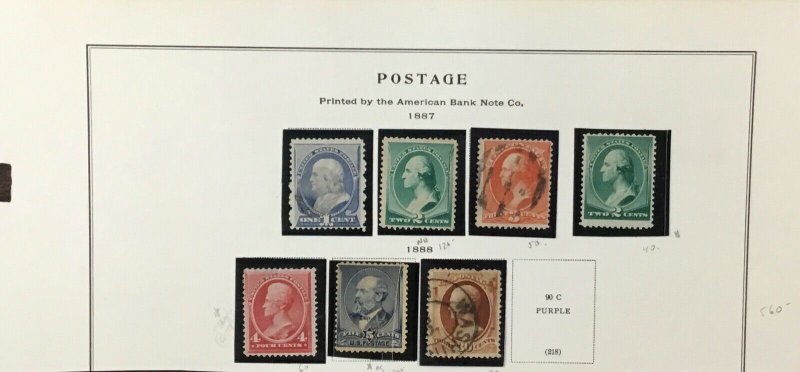 US  National  Bank Note Company stamps from 1870-1971   Scott  CV $6478.00    AB